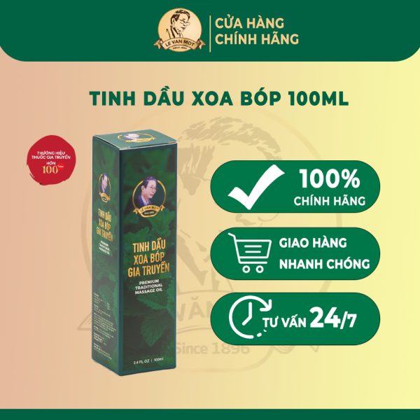 Tinh dầu xoa bóp Lê Văn Một 100ml - Hình ảnh 3