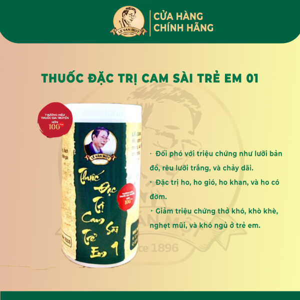 Thuốc ho đặc trị cam sài trẻ em 01 - Hình ảnh 2