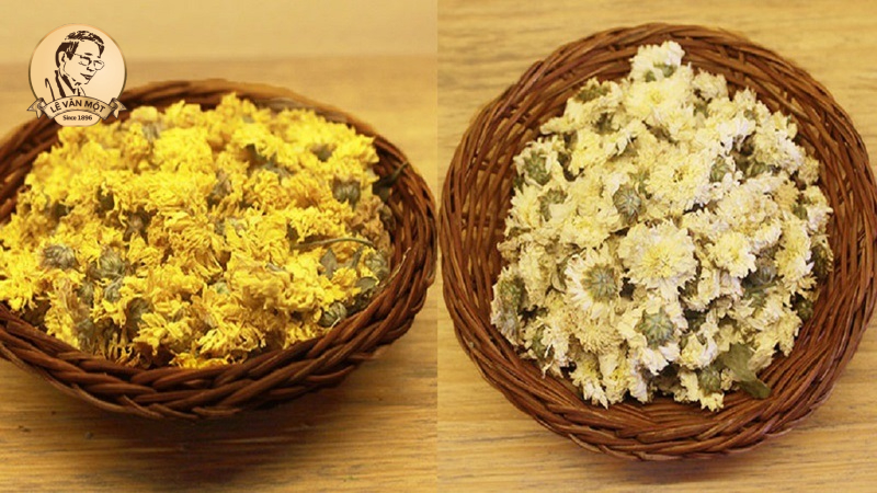 trà hoa cúc trắng hay vàng tốt hơn
